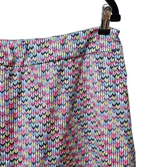 EPNY New Women's Printed Multi Color Pleated Hem Active Skort Skirt - Picture 4 of 15